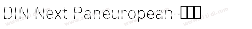 DIN Next Paneuropean字体转换
